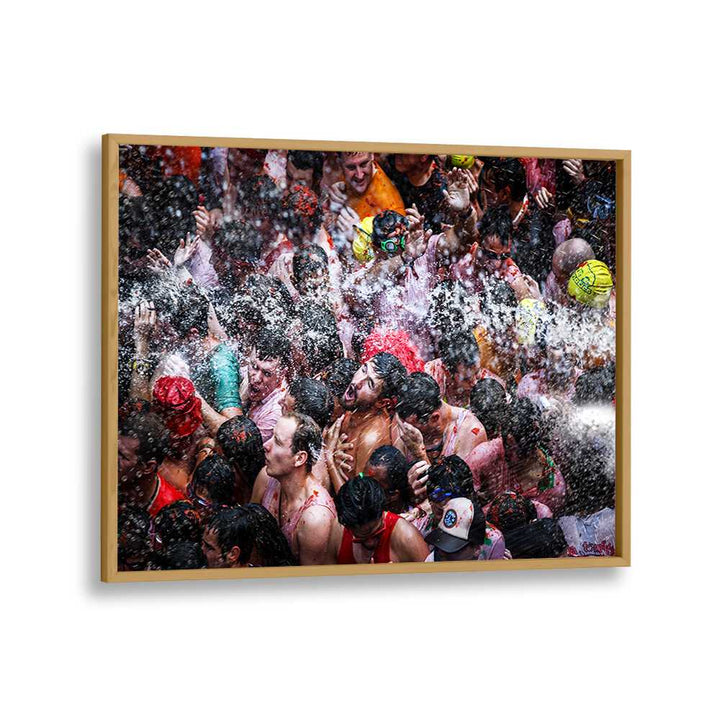 ABSTRACT painting - SHOWER IN THE STREET by Asianmonk