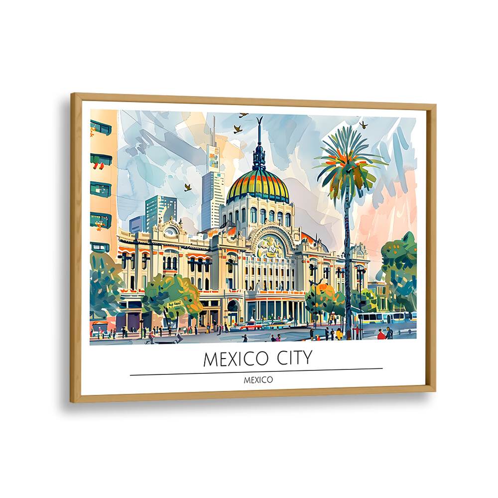 TRAVEL ART painting - MEXICO CITY - MEXICO II by Asianmonk