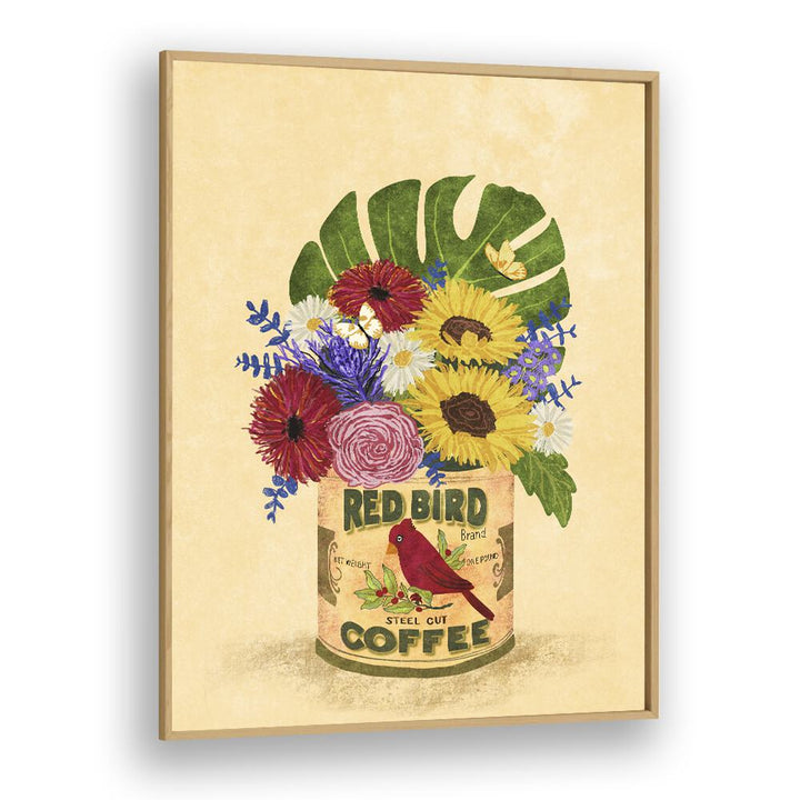 FLOWERS IN A VINTAGE COFFEE