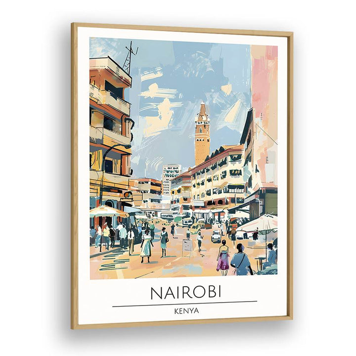 TRAVEL ART painting - NAIROBI - KENYA TRAVEL ART by Asianmonk