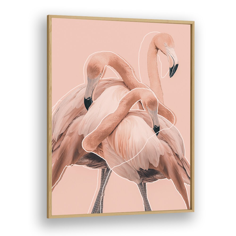 Christian Meermann painting - FLAMINGOS NR. I by Asianmonk