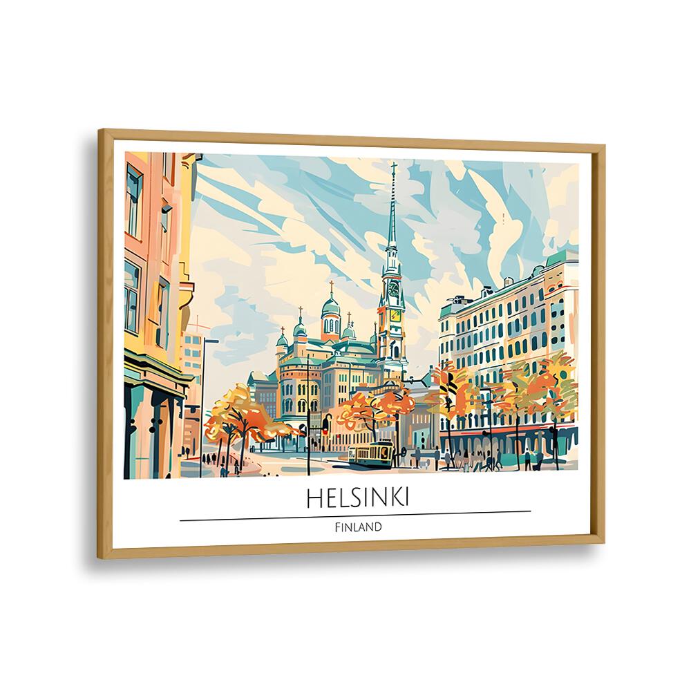 TRAVEL ART painting - HELSINKI CAPITAL CITY - FINLAND by Asianmonk