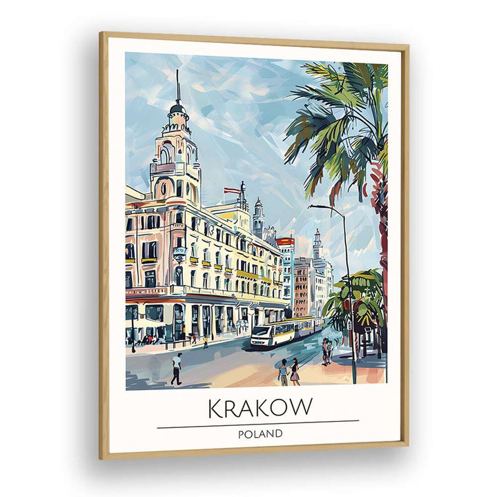 TRAVEL ART painting - KRAKOW - POLAND TRAVEL ART by Asianmonk