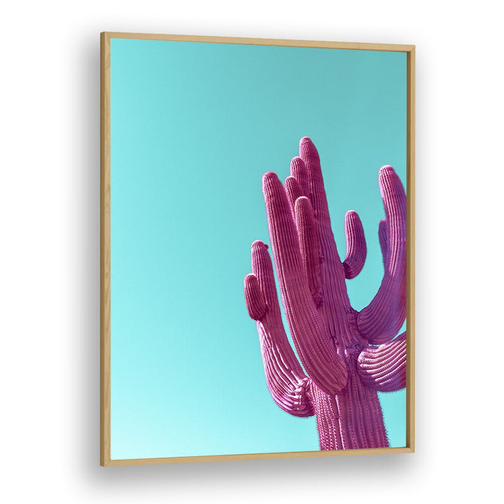 surreal painting - MAGENTA PINK SAGUARO by Asianmonk