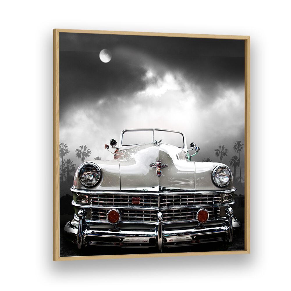 pop art painting - WHITE CHRYSLER by Asianmonk