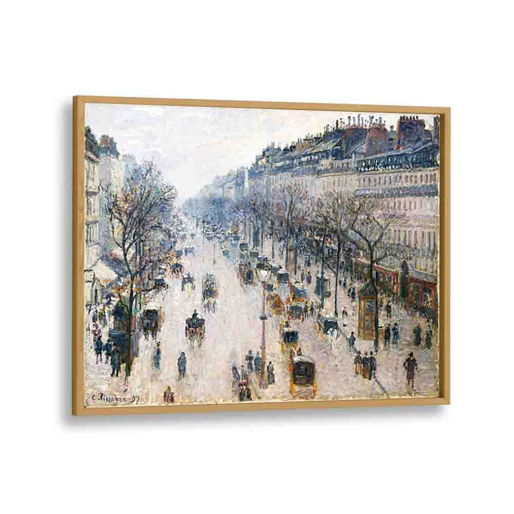  painting - THE BOULEVARD MONTMARTRE ON A WINTER MORNING (1897) by Asianmonk