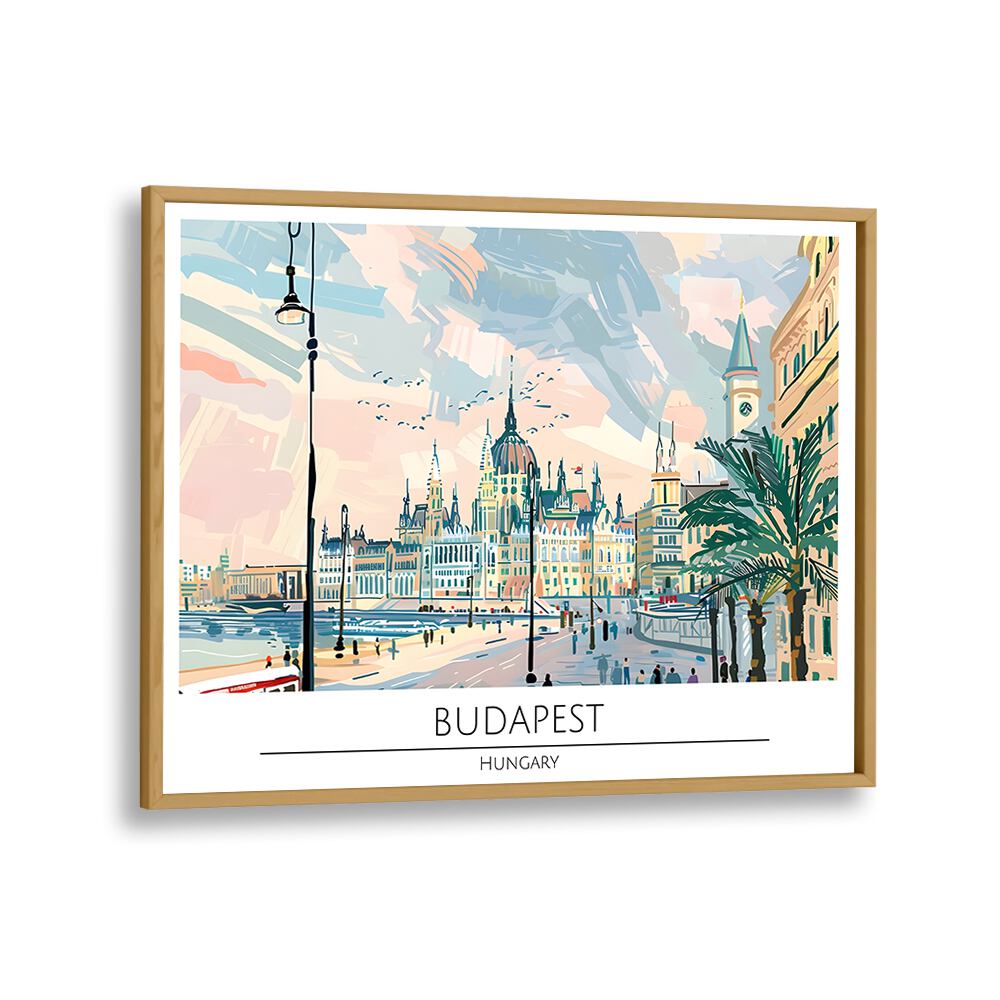 TRAVEL ART painting - BUDAPEST CAPITAL CITY - HUNGARY by Asianmonk