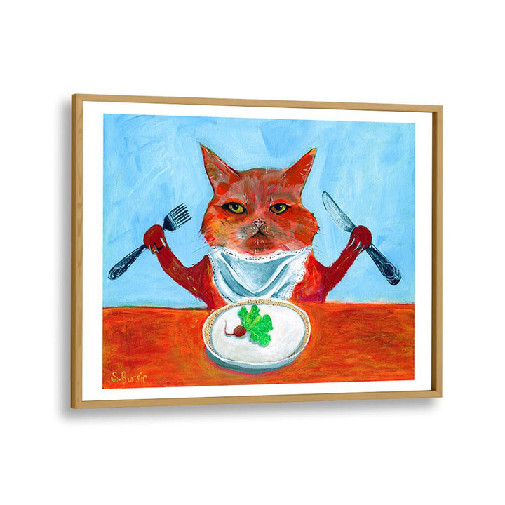 kids painting - VEGAN CAT by Asianmonk