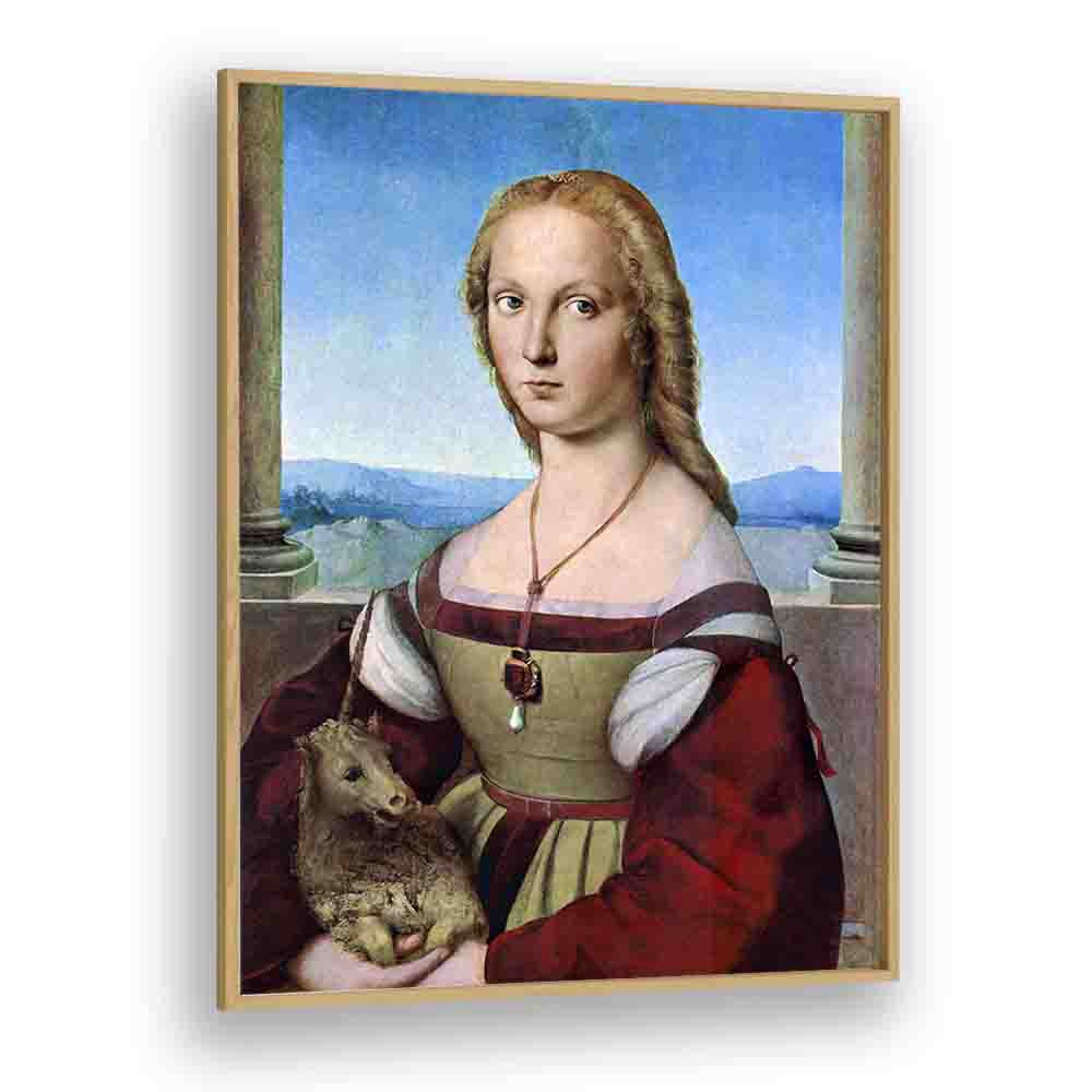 RAPHAEL'S YOUNG WOMAN WITH UNICORN (DAME MIT DEM EINHORN) (1506)