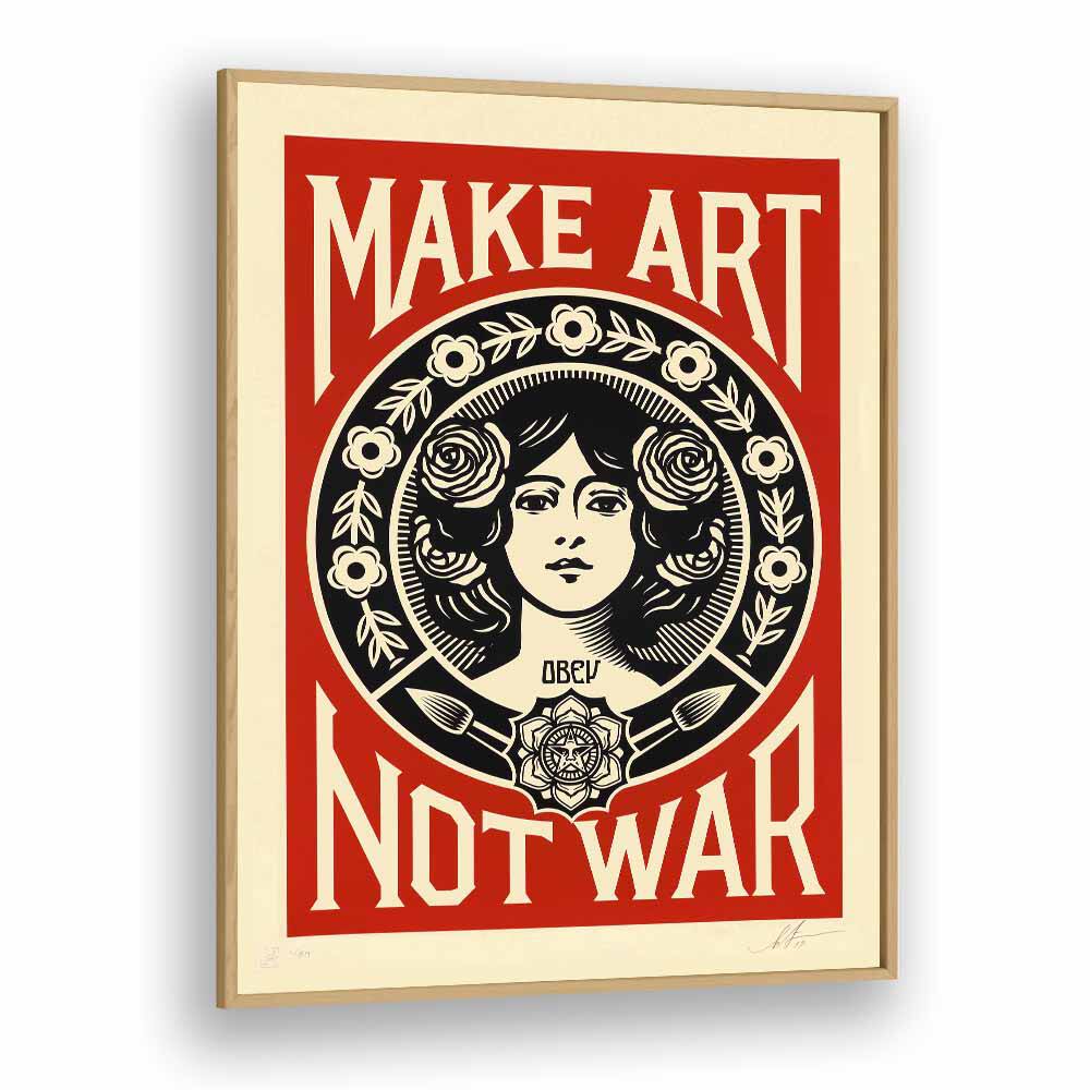 Quotes painting - MAKE ART NOT WAR by Asianmonk