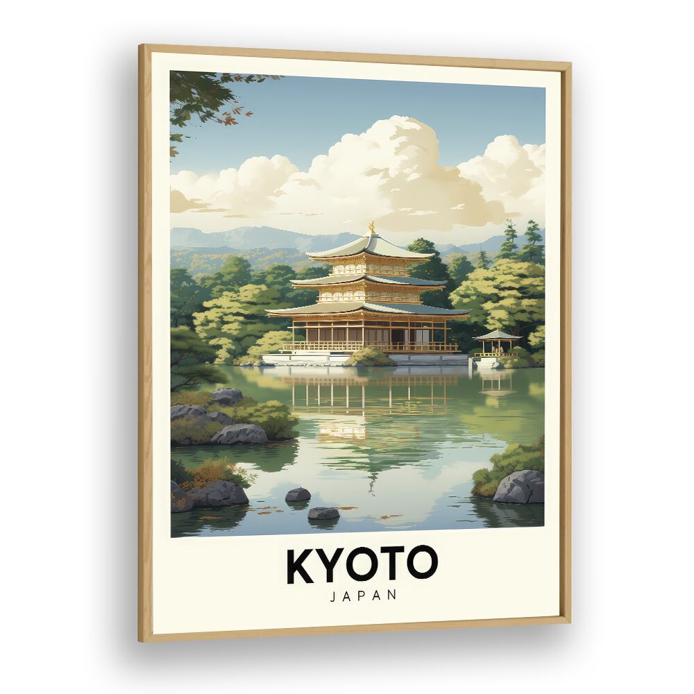 TRAVEL ART painting - SERENE SAKURA: A KYOTO REVERIE – TRAVEL ARTWORK by Asianmonk