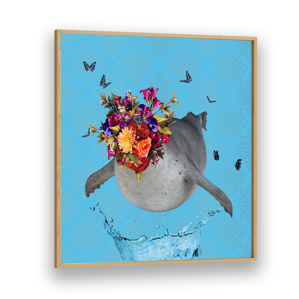 Juliya painting - SPRING FLOWER BONNET ON SEAL by Asianmonk