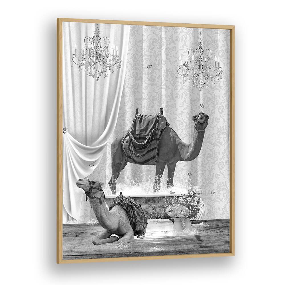 Quotes painting - CAMELS A BUBBLES BLACK AND WHITE by Asianmonk