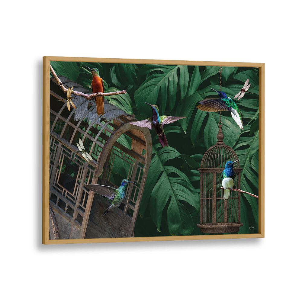 kids painting - TROPICAL HUMMINGBIRDS by Asianmonk