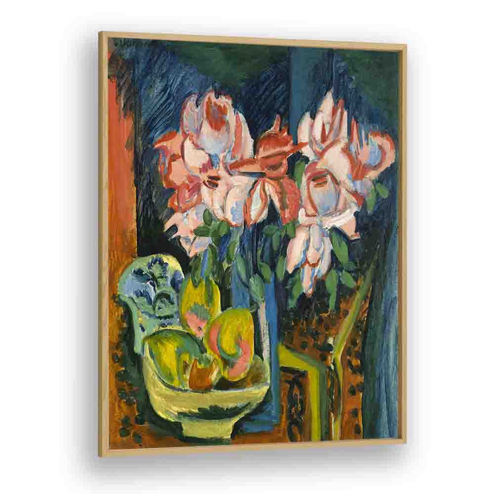 paul klee painting - ERNST LUDWIG KIRCHNER'S PINK ROSES (1918) by Asianmonk