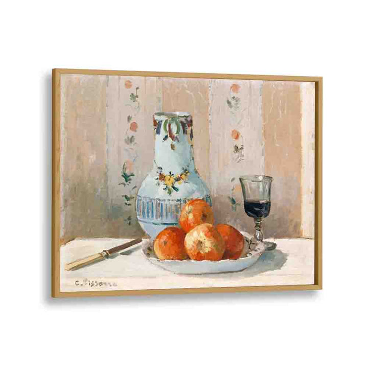  painting - STILL LIFE WITH APPLES AND PITCHER (1872) by Asianmonk