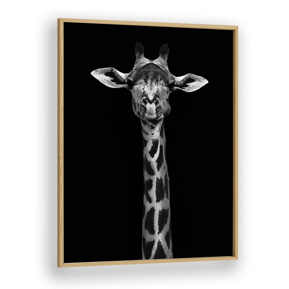 WILD PHOTO ART painting - GIRAFFE PORTRAIT by Asianmonk