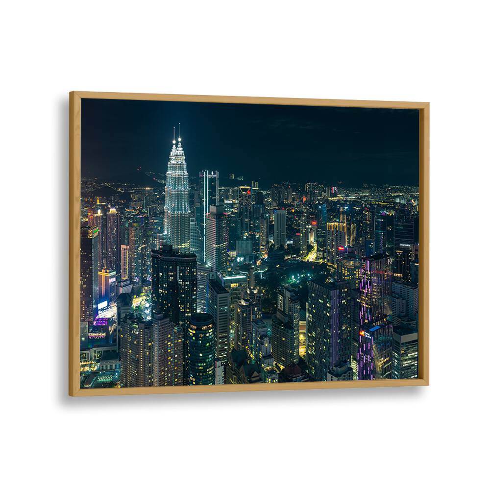 ABSTRACT painting - NIGHT IN KUALA LUMPUR by Asianmonk