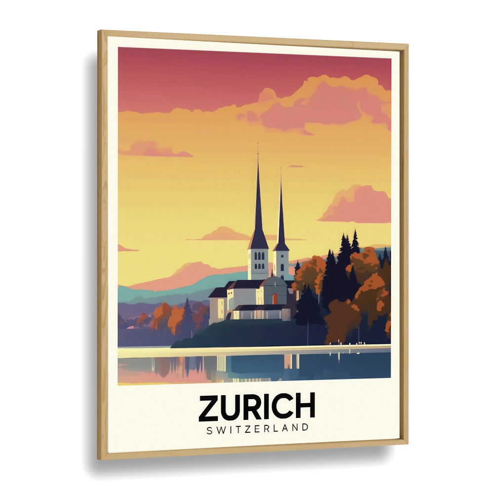 TRAVEL ART painting - ZURICH - SWITZERLAND by Asianmonk