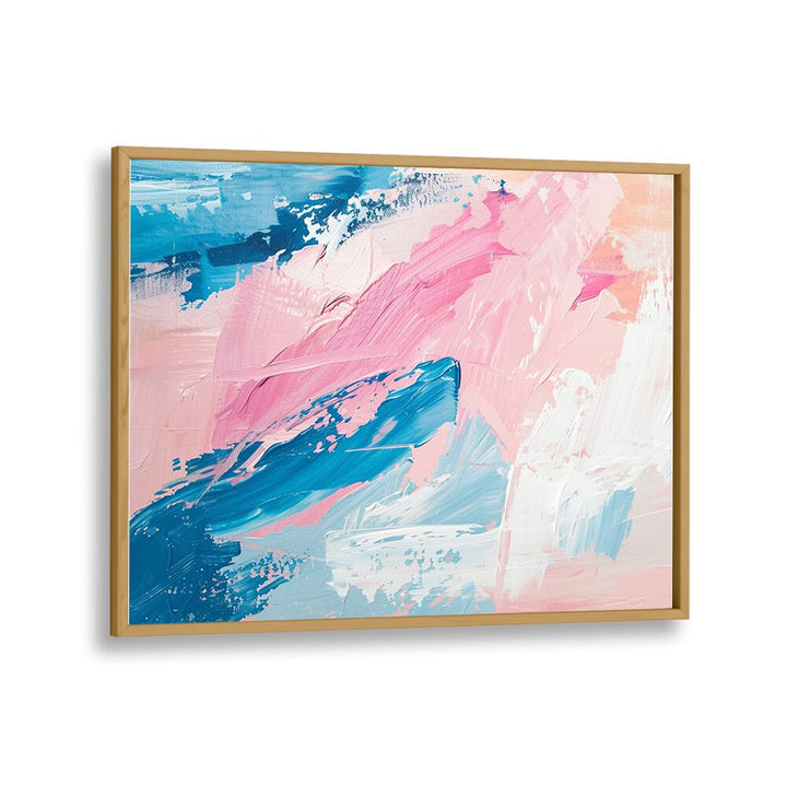 ABSTRACT painting - PINK WAVES by Asianmonk