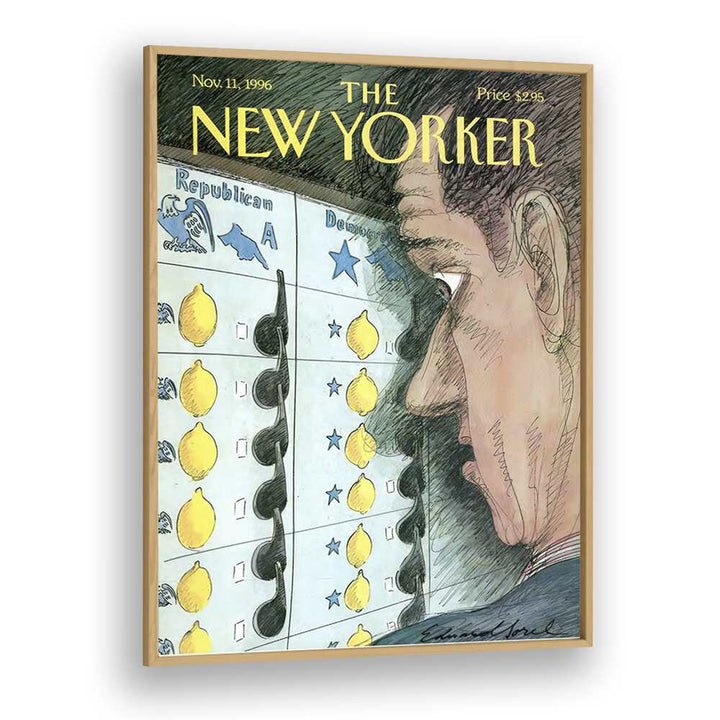 VINTAGE MAGAZINE COVER, LEMONS BY EDWARD SOREL - NEW YORKER NOV 11 1996