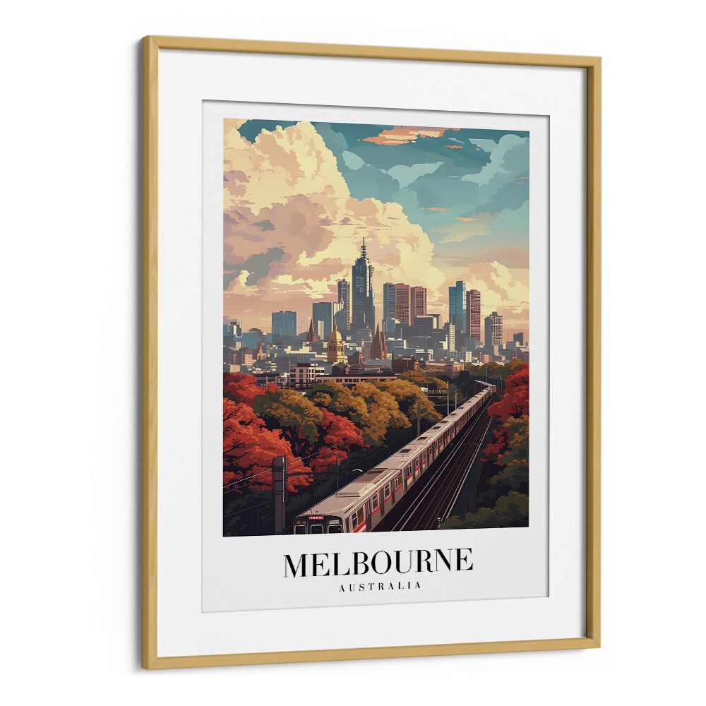 TRAVEL ART painting - MELBOURNE CITY TRANSPORT - AUSTRALIA by Asianmonk