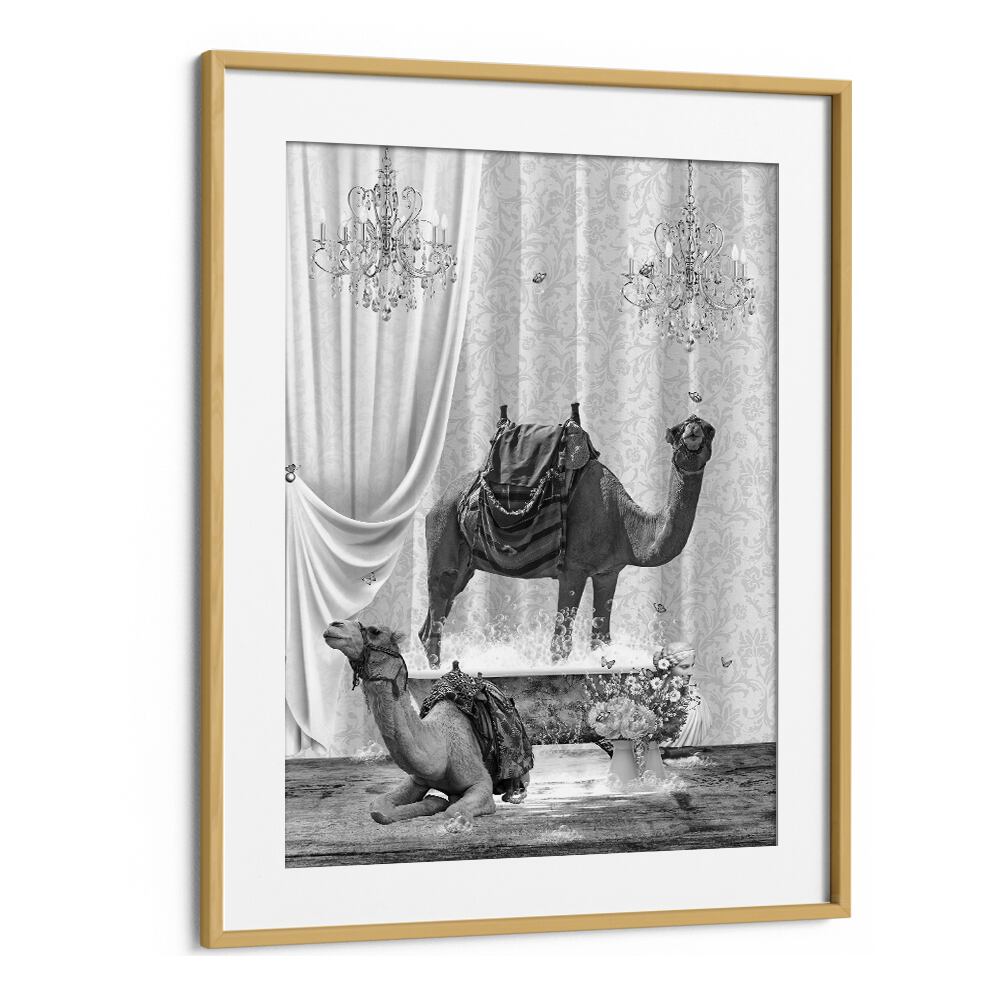 Quotes painting - CAMELS A BUBBLES BLACK AND WHITE by Asianmonk
