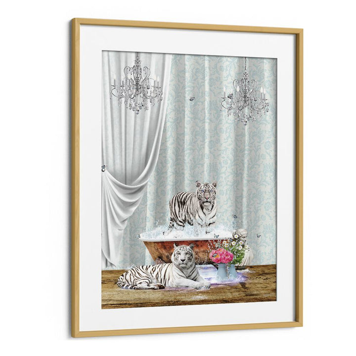 Quotes painting - WHITE TIGERS A BUBBLES by Asianmonk