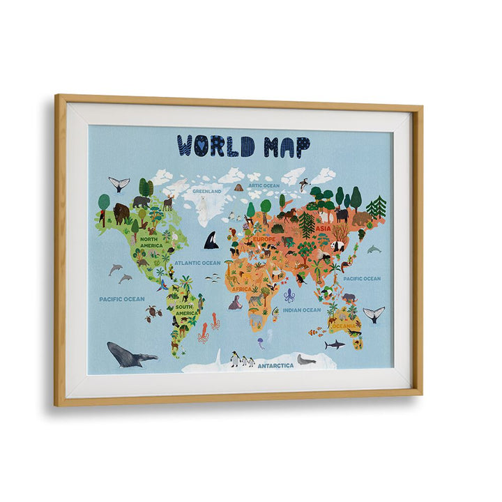 WORLD MAP BY JOTA DE JAI KIDS ROOM ART