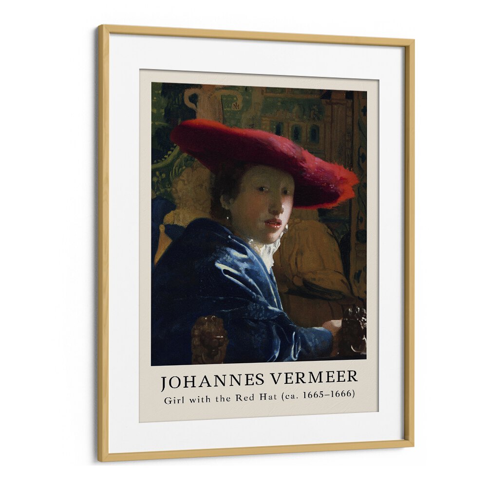 JOHANNES VERMEER - GIRL WITH RED HAT. 1665 - 1666