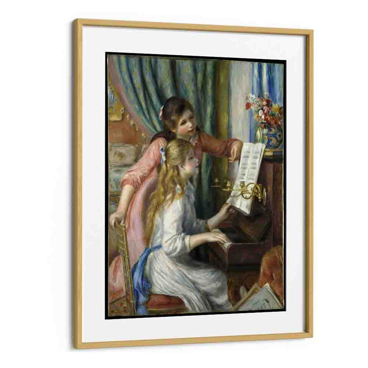TWO YOUNG GIRLS AT THE PIANO