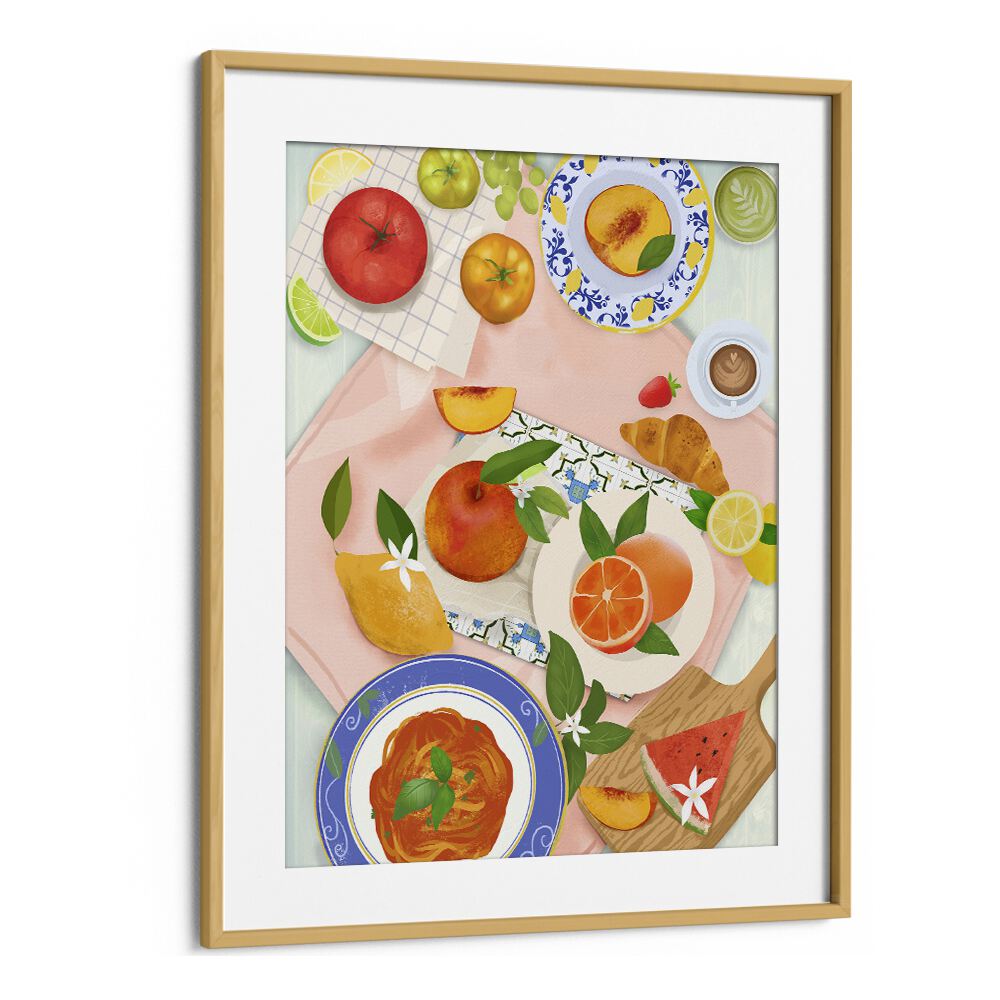 kitchen painting - SUMMER BRUNCH BY PETRA LIDZE by Asianmonk