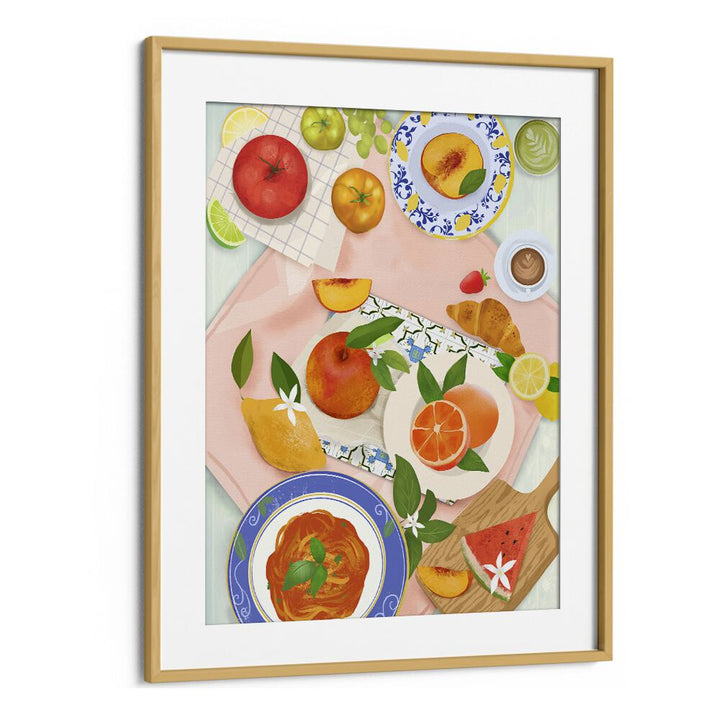 kitchen painting - SUMMER BRUNCH BY PETRA LIDZE by Asianmonk