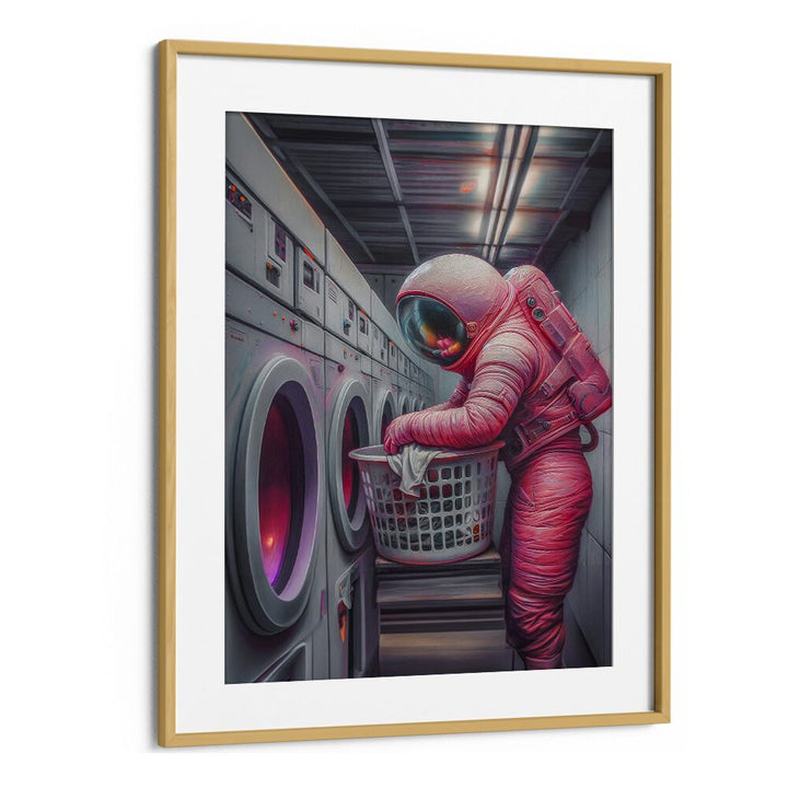 Christian Meermann painting - ASTRONAUT DOING LAUNDRY I by Asianmonk