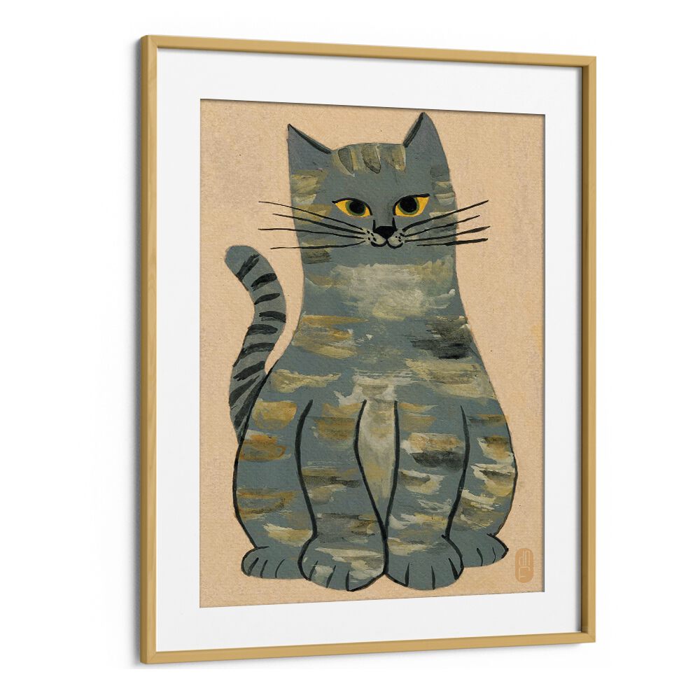 ANIMALS painting - LOUISE THE CAT by Asianmonk