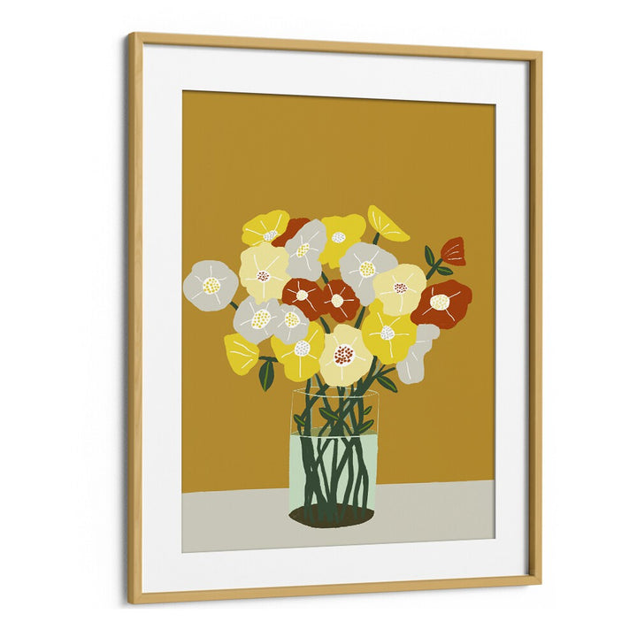 Vintage painting - VASE OF FLOWERS by Asianmonk