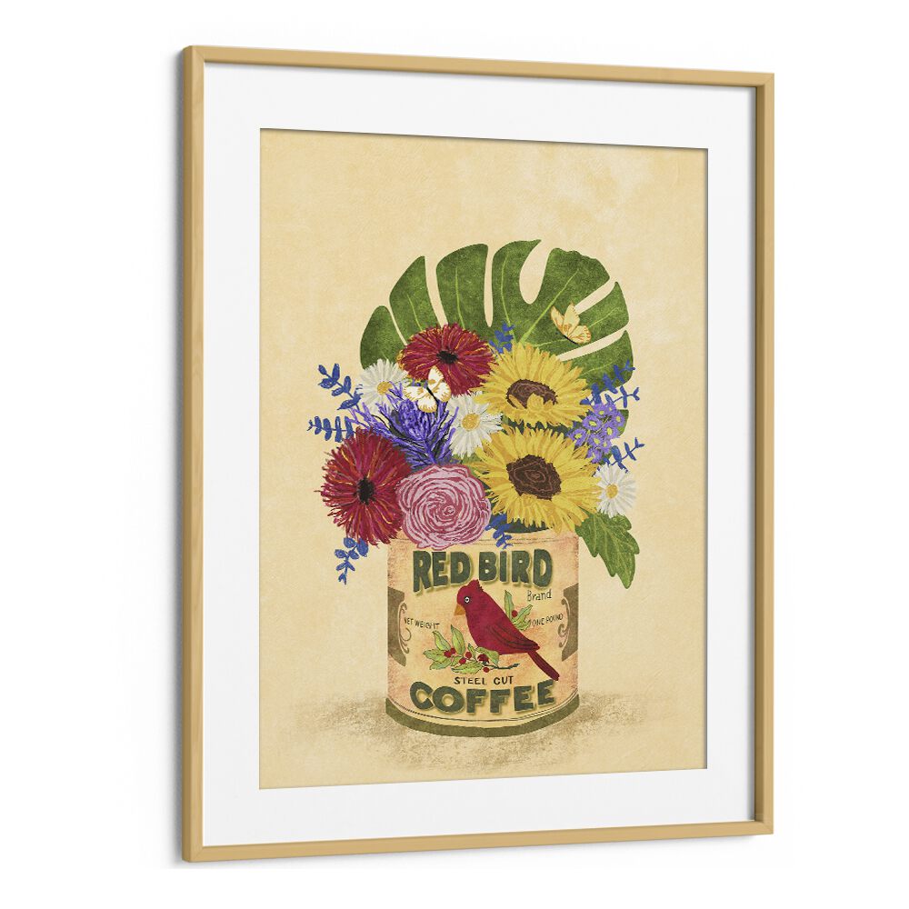 FLOWERS IN A VINTAGE COFFEE