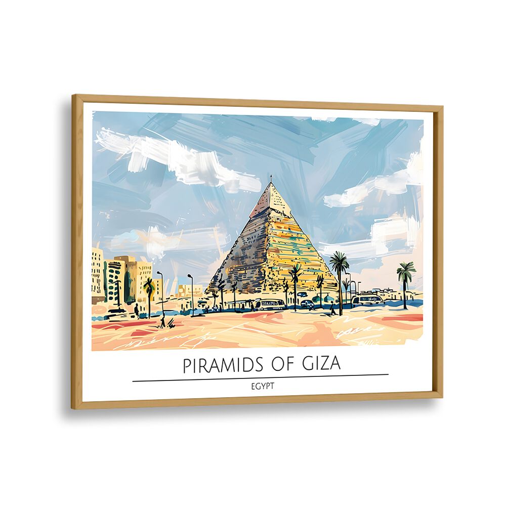 TRAVEL ART painting - PYRAMID OF GIZA - EGYPT by Asianmonk