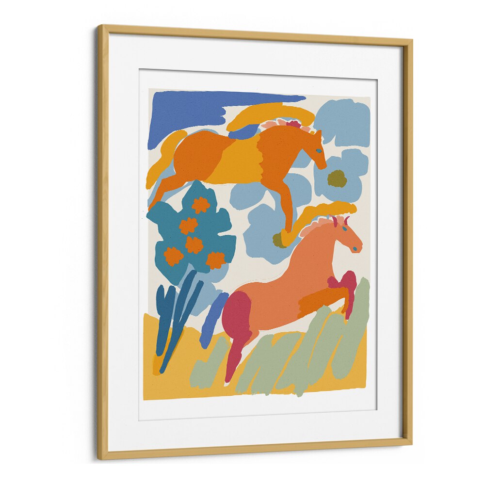 WILD HORSES BY TREECHILD, KIDS ROOM ART