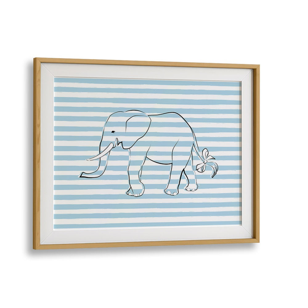 STRIPE ELEPHANT BY MARTINA KIDS ROOM ART