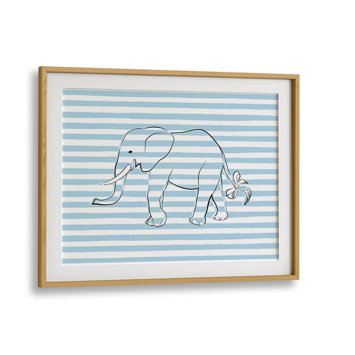 STRIPE ELEPHANT BY MARTINA KIDS ROOM PAINTINGS, KIDS ROOM ART