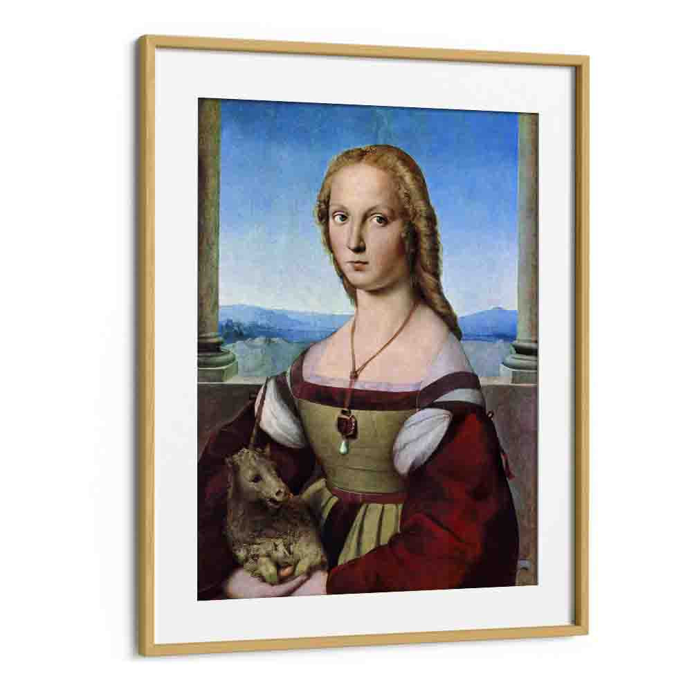 RAPHAEL'S YOUNG WOMAN WITH UNICORN (DAME MIT DEM EINHORN) (1506)