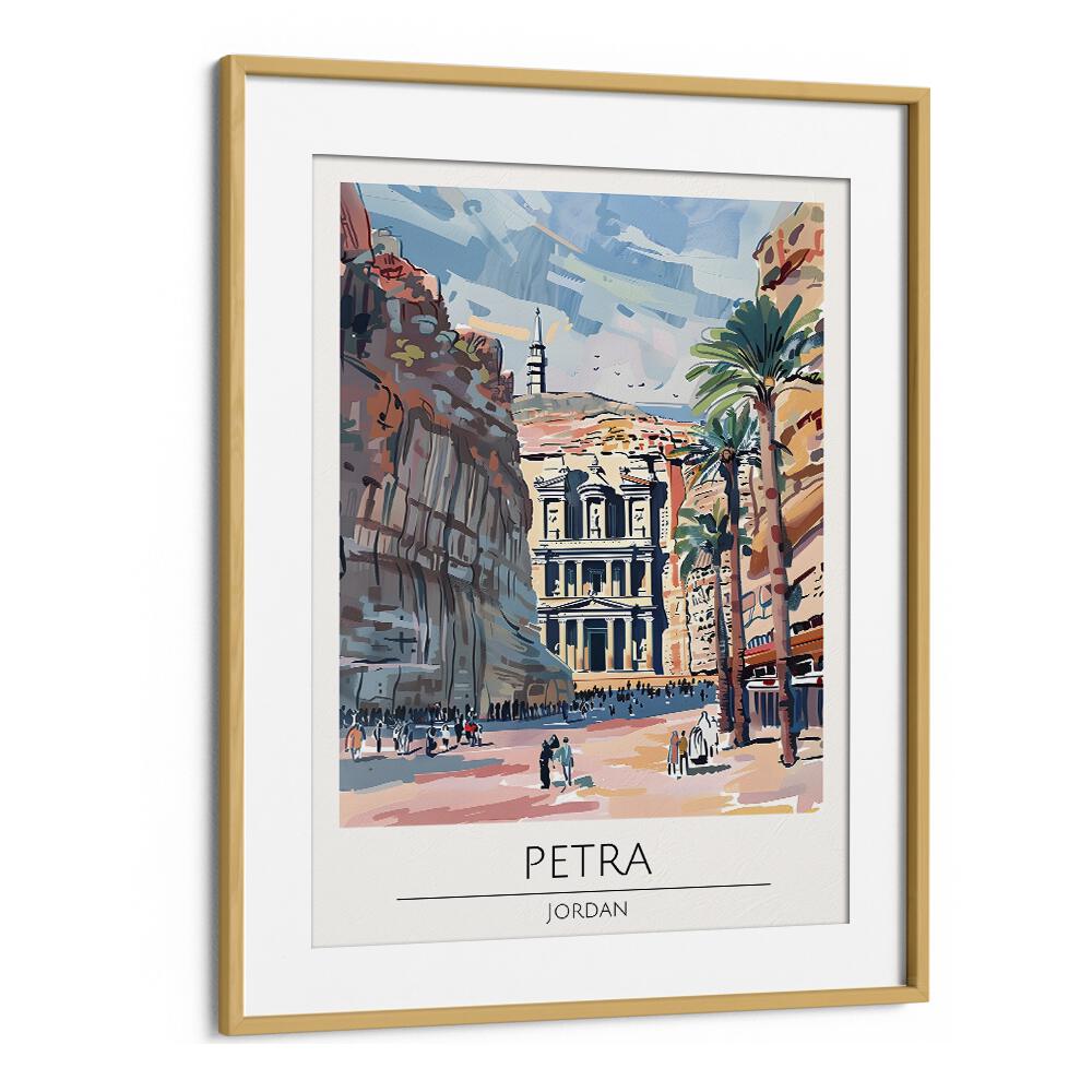 TRAVEL ART painting - PETRA - JORDAN TRAVEL ART by Asianmonk