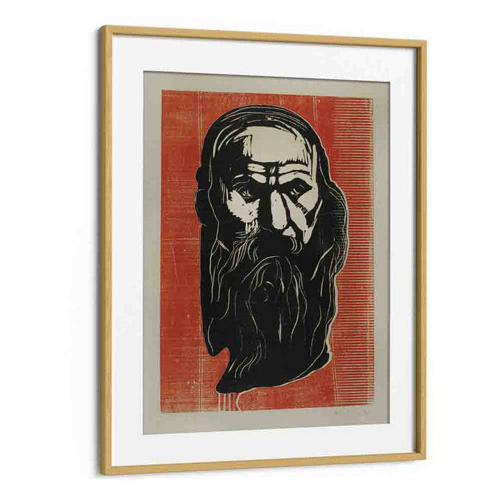 comic painting - HEAD OF AN OLD MAN WITH BEARD (1902) by Asianmonk