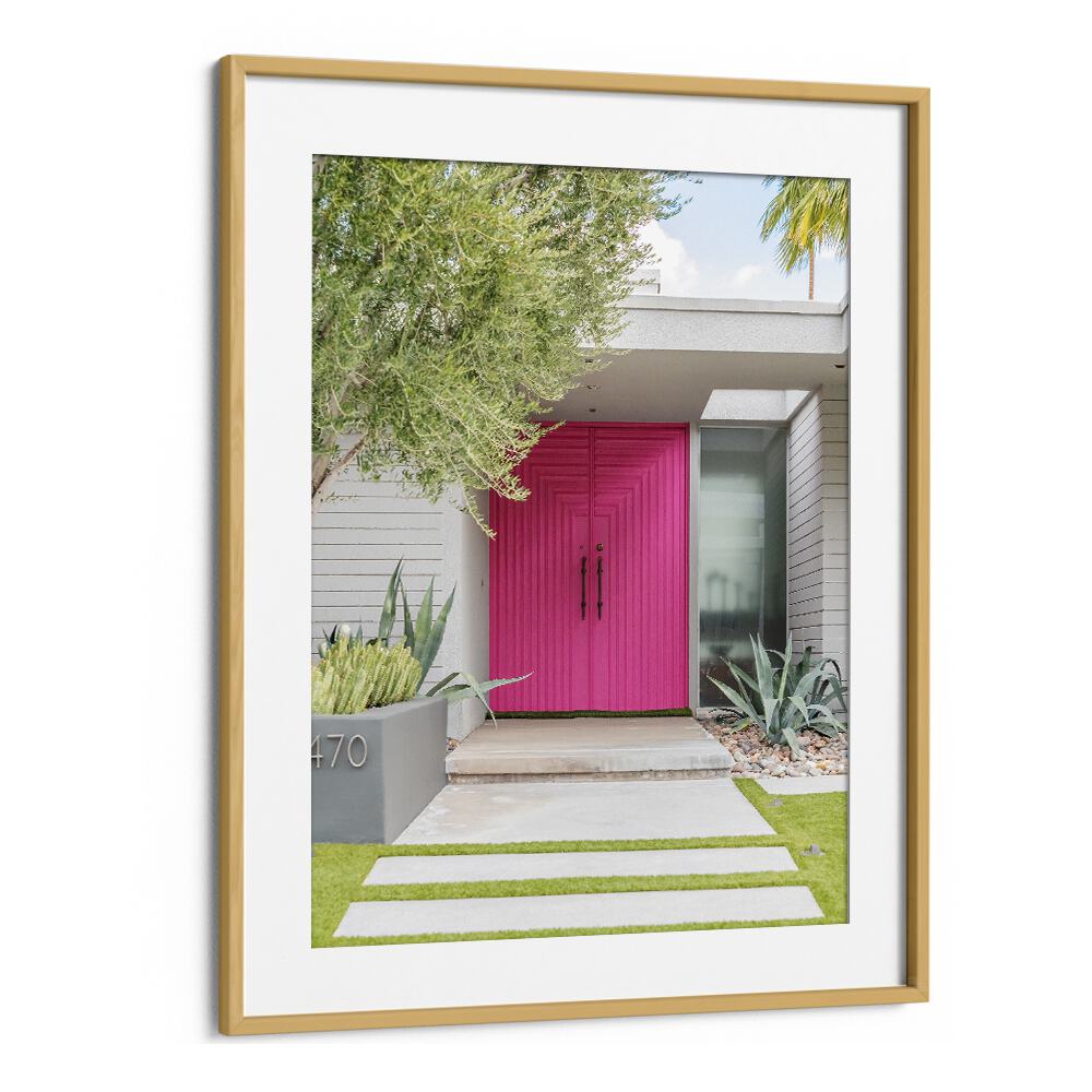 surreal painting - MAGENTA PINK DOORS by Asianmonk