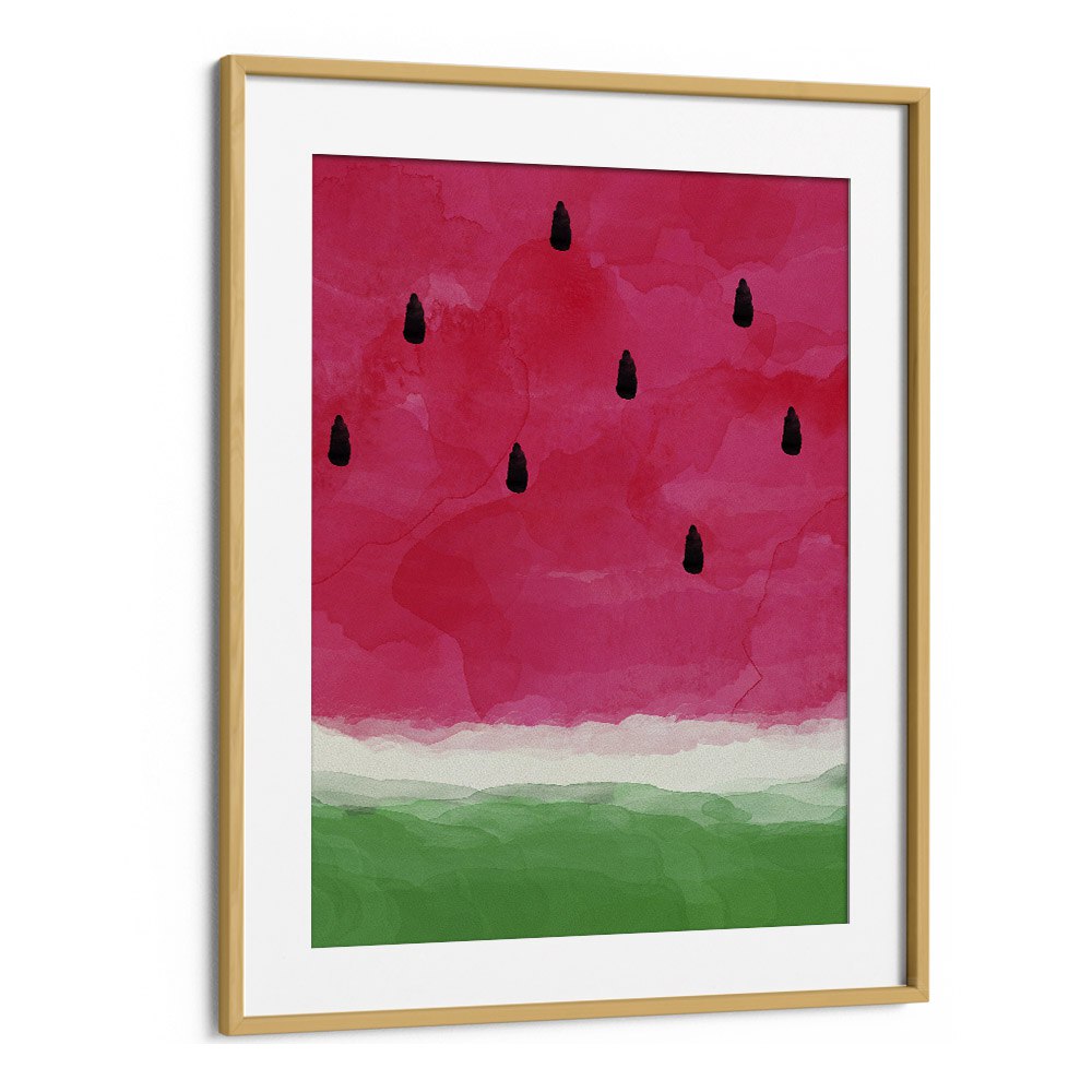 kitchen painting - WATERMELON ABSTRACT by Asianmonk