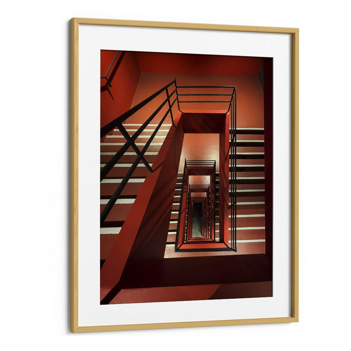 Christian Meermann painting - RED STAIRS by Asianmonk