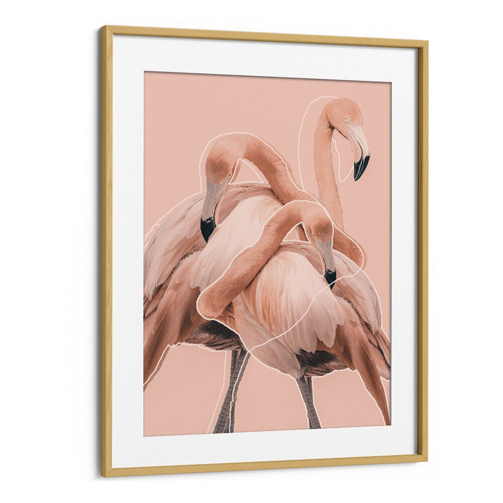 Christian Meermann painting - FLAMINGOS NR. I by Asianmonk