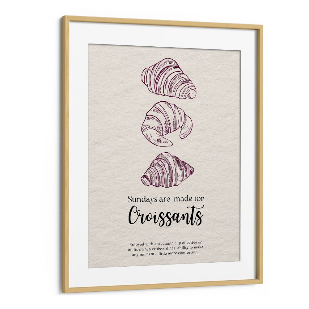 kitchen painting - SUNDAYS ARE MADE FOR CROISSANT by Asianmonk