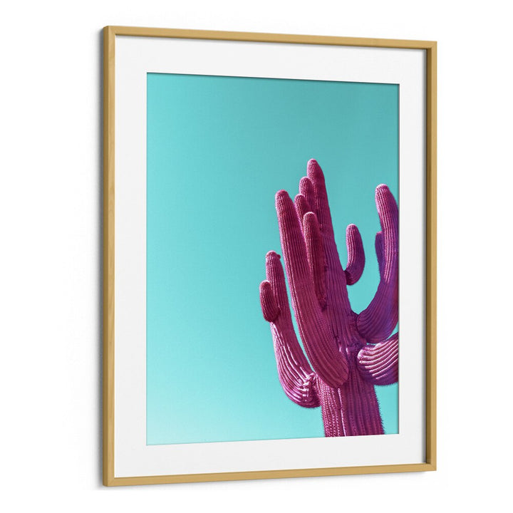 surreal painting - MAGENTA PINK SAGUARO by Asianmonk